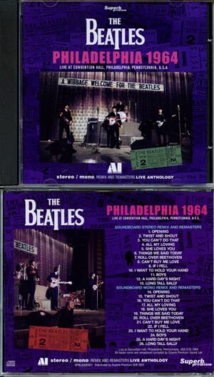 The Beatles - Philadelphia 1964 - Live at convention Hall - Philadelphia Pennsylvania USA 09/02/1964 (1 CD) (Superb)