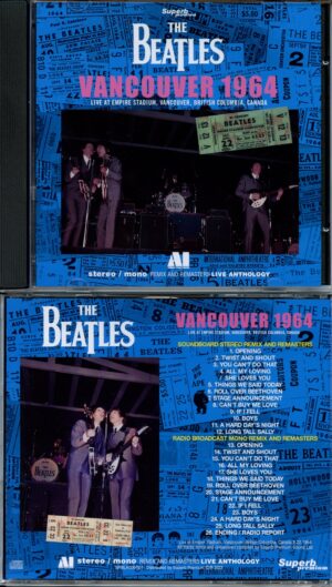 The Beatles - Vancouver 1964 - Live at empiere Stadium Vancouver British Columbia Canada 08/22/19664 (1 CD) (Superb)