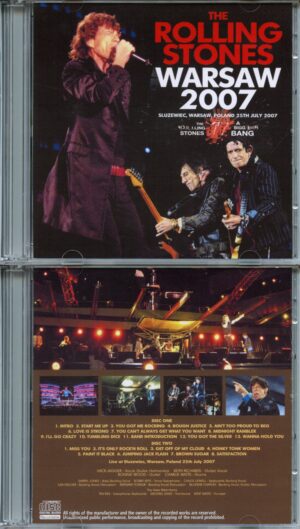 The Rolling Stones - Warsaw 2007 Sluzewiec Warsaw Poland 25th July 2007 (2 CD)
