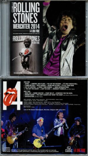 The Rolling Stones - Werchter 2014 14 on Fire - Live at TW Classic Festivalpark Wechter Belgium 28th June 2014 (2 CD)
