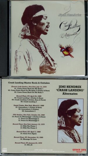Jimi Hendrix - Crash Landing Outtakes ( 1 CD ) ( Gypsy Eye ) ( Master Reels & Studio Outtakes from Electric Lady , Record Plant, Sound Center, NY, USA, 1968 / 1970 )