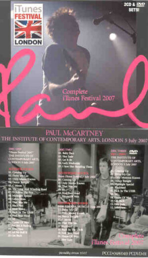 Paul McCartney - i Tunes Festival London 2007 ( 2 CD + 1 DVD set ) ( Piccadilly Circus )