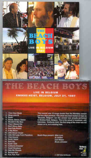 The Beach Boys - Live In Belgium 1987 ( Yellow Cat Recs )