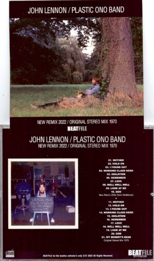 JOHN LENNON - Plastic One Band New Remix 2022 - Original Stereo Mix 1970 ( 1 CD ) ( 2022 BEATFILE )