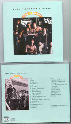 Paul McCartney - Ride In The Sky ( 2 CD SET ) ( Boston Gardens , Boston , MA , May 22nd , 1976 )