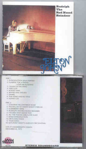 Elton John - Rudolph , The Red Nosed Reindeer ( London 73 Soundboard ) ( 2 CD SET )