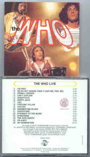 The Who - The Who Lives ( DV More Record ) ( 16 Unreleased Live Tracks )