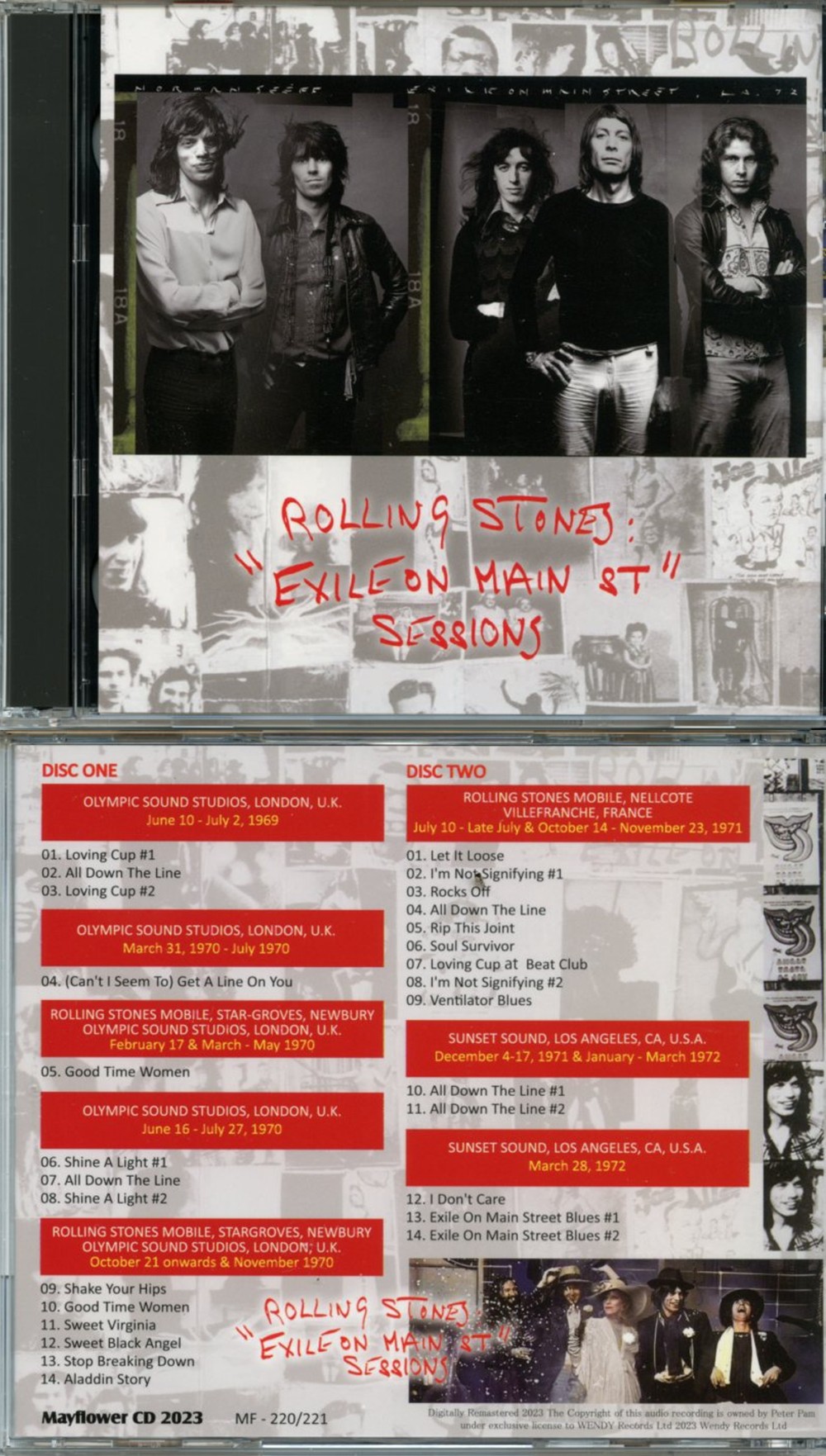 Rolling Stones - Exile On Main St. Sessions ( 2 CD SET ) ( MAYFLOWER 2023 ) ( Recording Sessions For the Album, 1969-1972 )