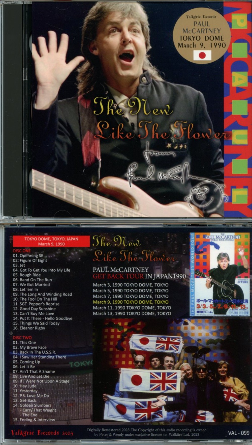 Paul McCartney - The New Like The Flower ( 2 CD SET ) ( Valkyrie ) ( Tokyo Dome, Tokyo, Japan, March 9th, 1990 )