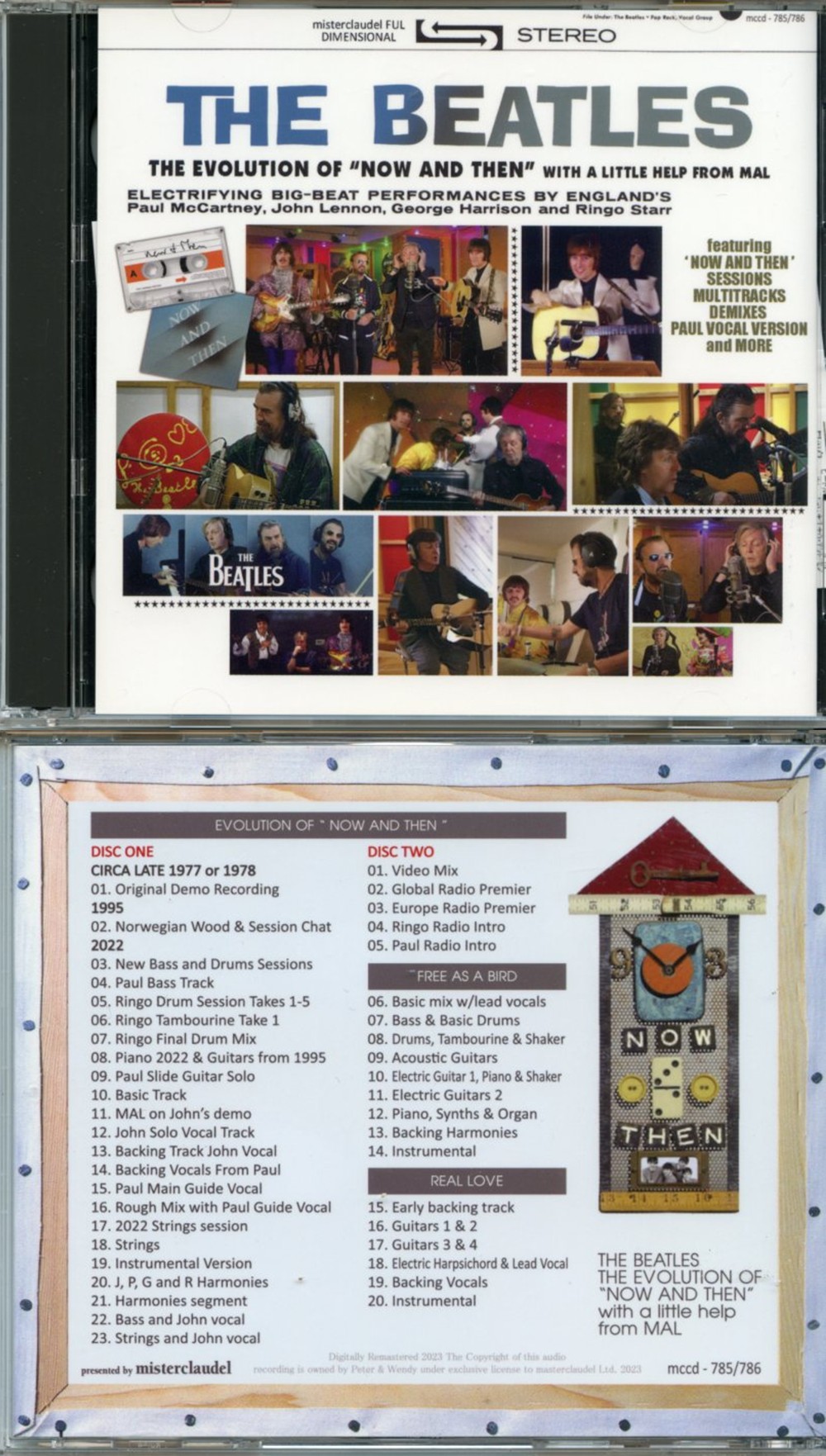 The Beatles - The Evolution Of Now And Then ( 2 CD SET ) ( Misterclaudel 2023 ) ( Evolution Now And Then, Real Love, Free As A Bird )