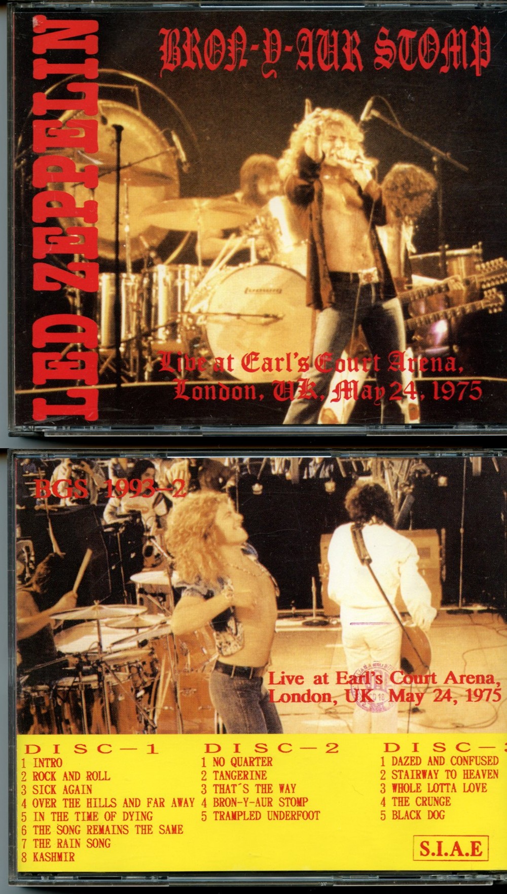 Led Zeppelin - Bron Y Aur Stomp ( 3 CD SET ) ( Live at Earl's Court, London, UK, May 24th, 1975 )