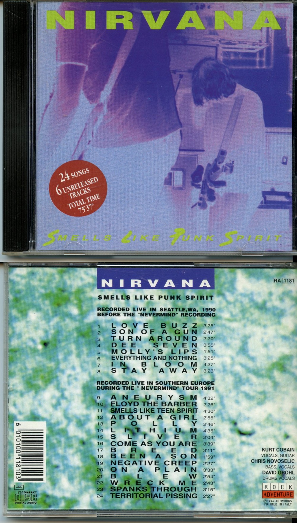 Nirvana - Smells Like Punk Spirit ( Live in Seattle 1990 Before Nevermind Recording  plus Southern Europe Nevermind Tour 1991 )