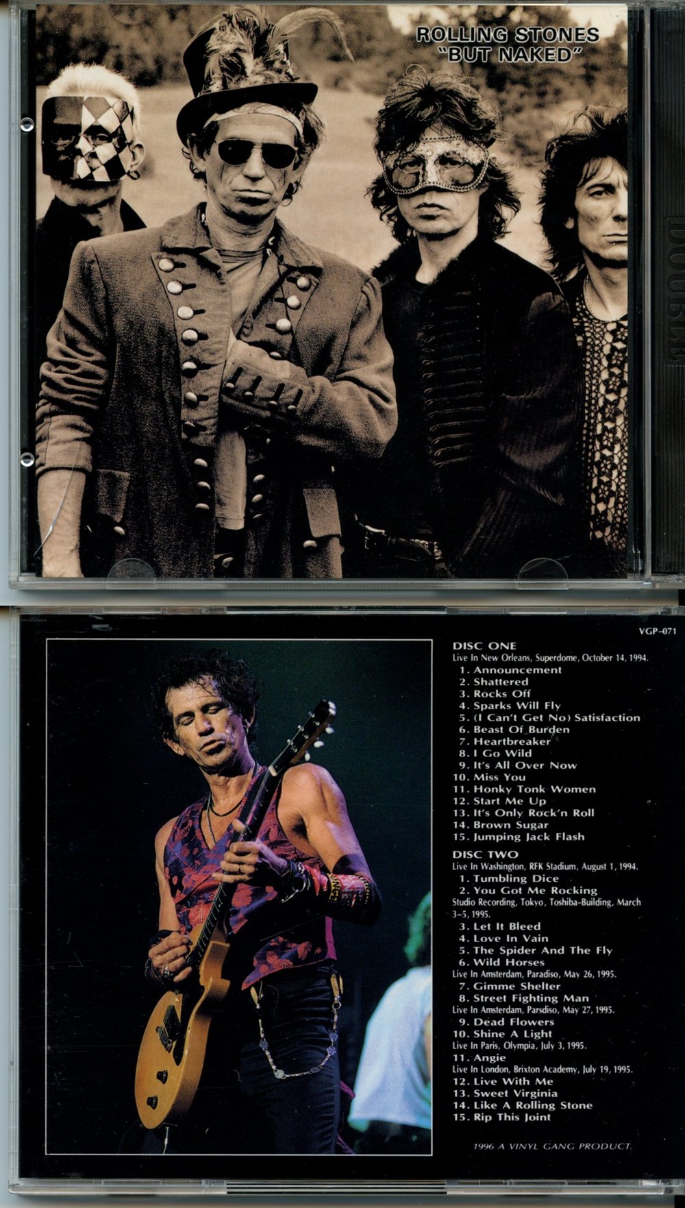 The Rolling Stone - But Naked ( 2 CD SET ) ( Vinyl Gang ) ( New Orleans Superdome, October 14th, 1994 Plus Bonus Amsterdam & London 1995 )