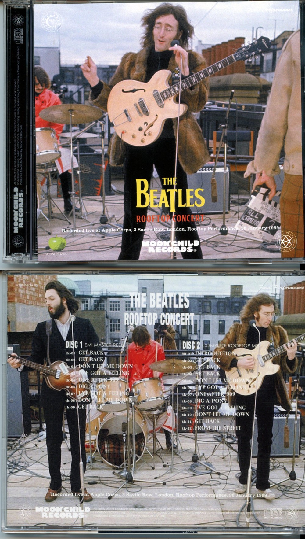 The Beatles - Rooftop Cocert Final Performance ( 2 CD SET ) (Moonchild ) ( EMI Master Reel - Complete Rooftop Mix )