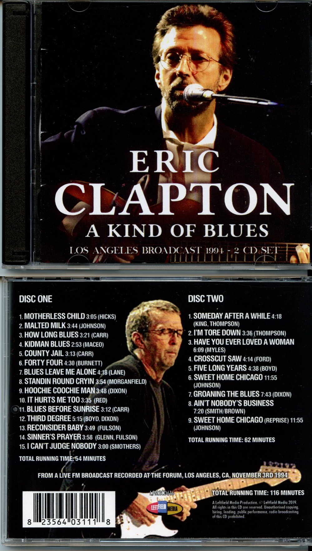 Eric Clapton - A Kind Of Blues ( 2 CD SET ) ( FM Broadcast Live From The LA Forum, November 3rd, 1994 )