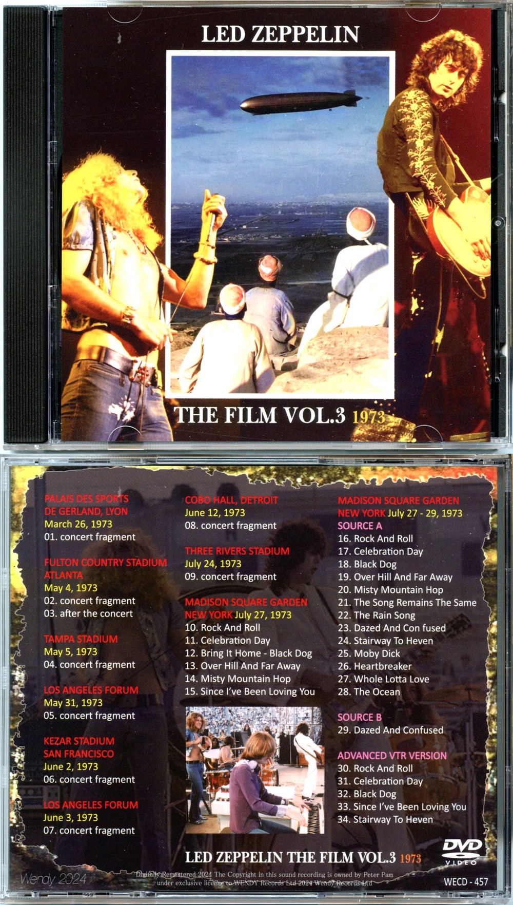 Led Zeppelin - The Film Vol. 3 ( 1 DVD ) ( WENDY ) ( TV Show, Studio & Live Filmed Material )