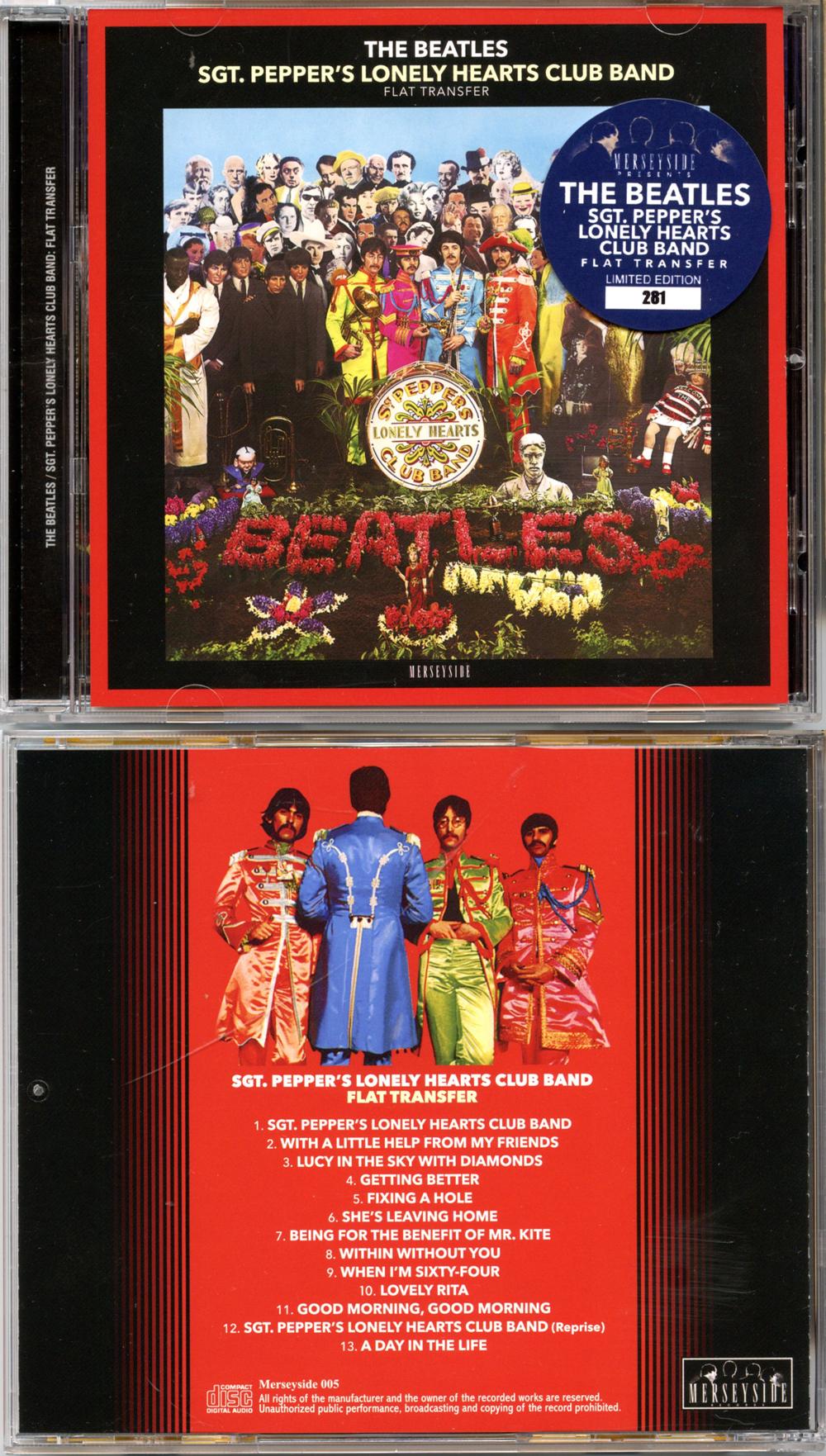 The Beatles - Sgt. Pepper's Lonely Hearts Club Band Flat Transfer ( 2024 Merseyside )