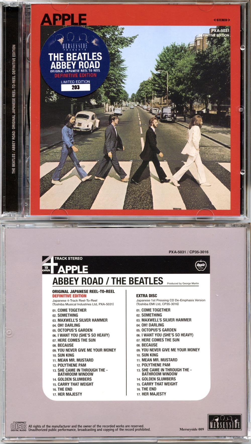 The Beatles - Abbey Road Original Japanese Reel To Reel + 1st Pressing ( 2 CD ) ( 2024 Merseyside )