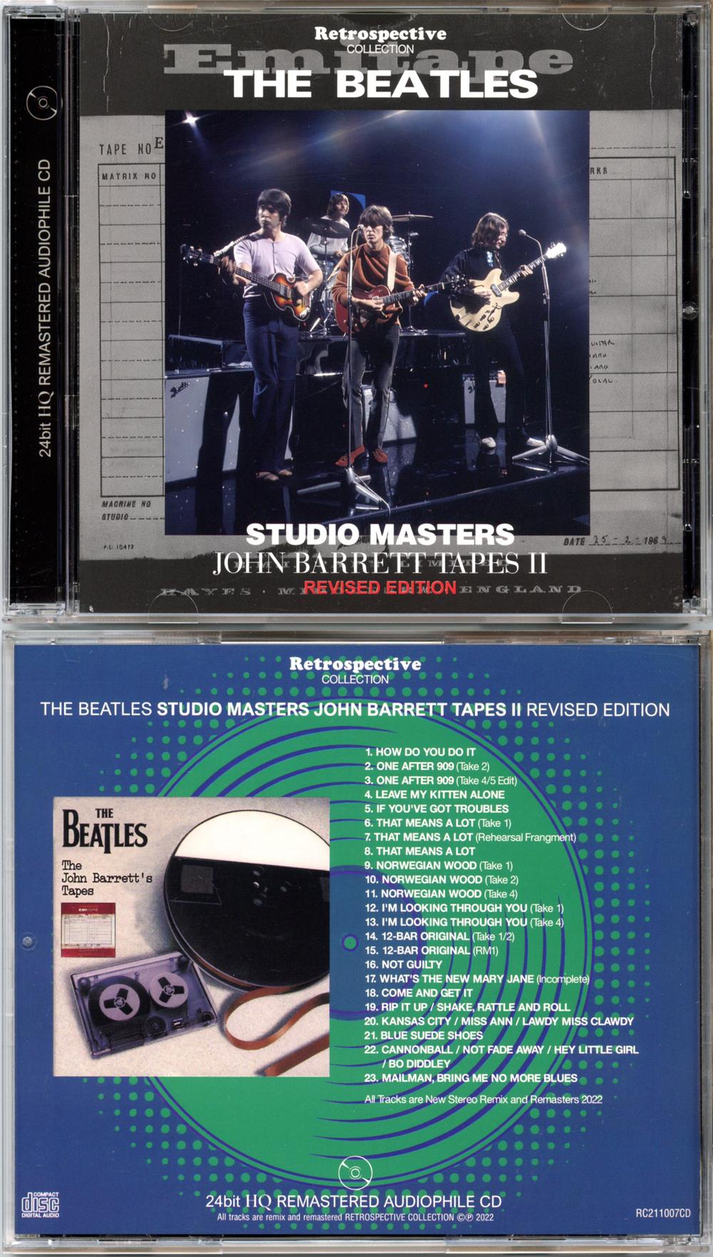 The Beatles - Studio Masters John Barrett Tapes 2 ( 2024 Retrospective ) ( 24bit HQ Remastered Audiophile CD )