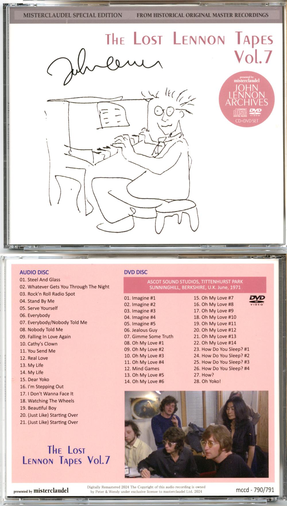 John Lennon - The Lost Lennon Tapes Vol 7 ( 1 CD - 1 DVD SET ) ( 2024 Misterclaudel )