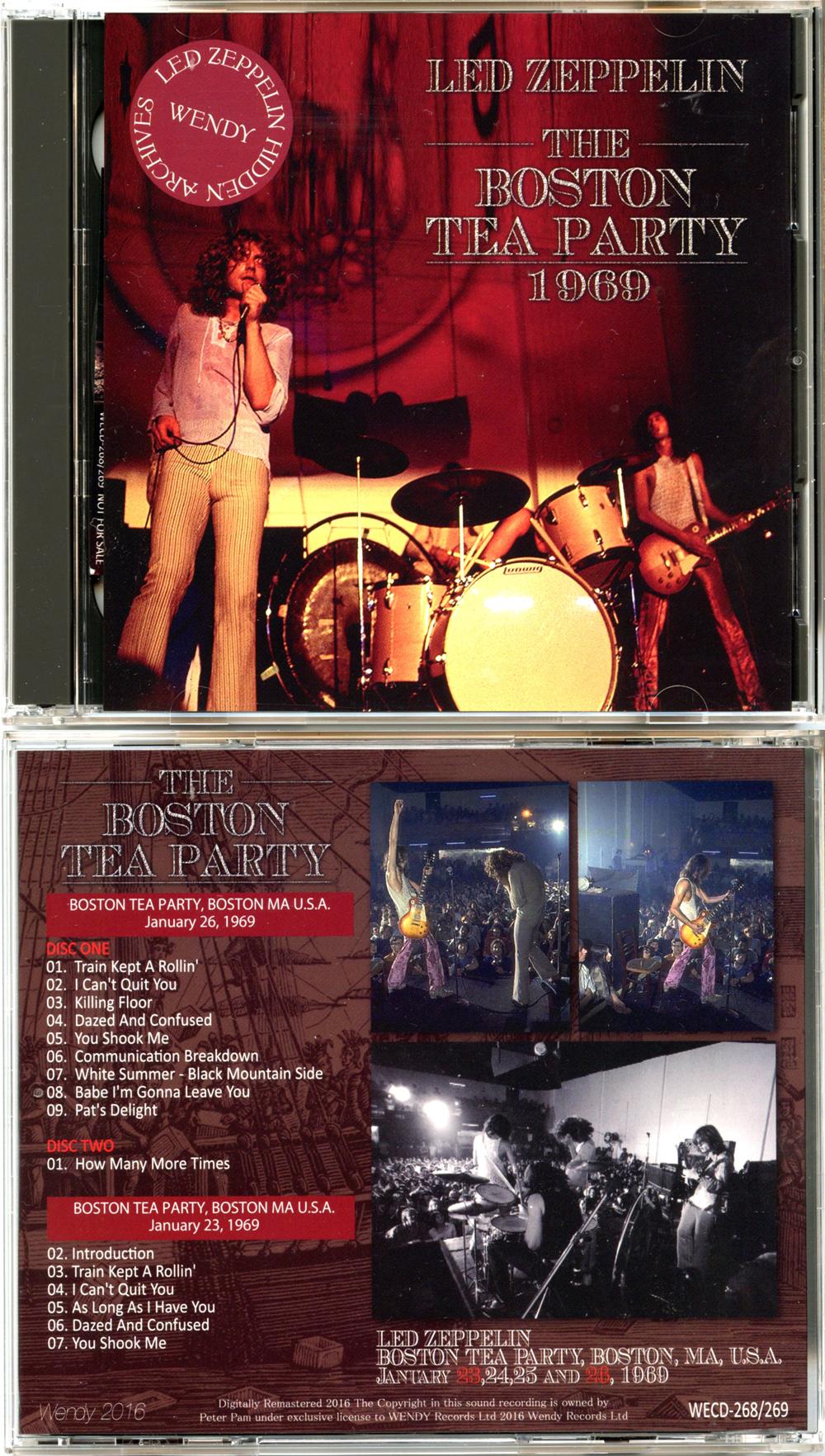 Led Zeppelin - Boston tea Party 1969 ( 2 CD SET ) ( WENDY ) ( Boston tea Party, Boston, MA, USA, January26th And 23rd, 1969 )