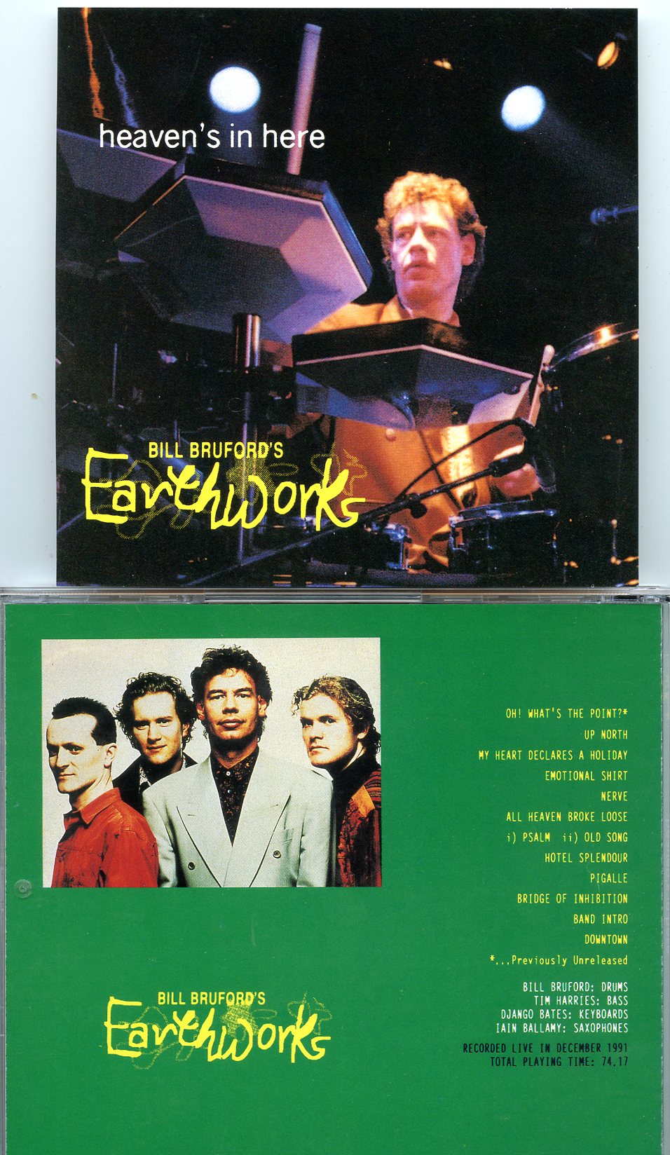 Yes - Heaven´s In Here Earthworks ( Bill Bruford Recorded Live in December 1991 )