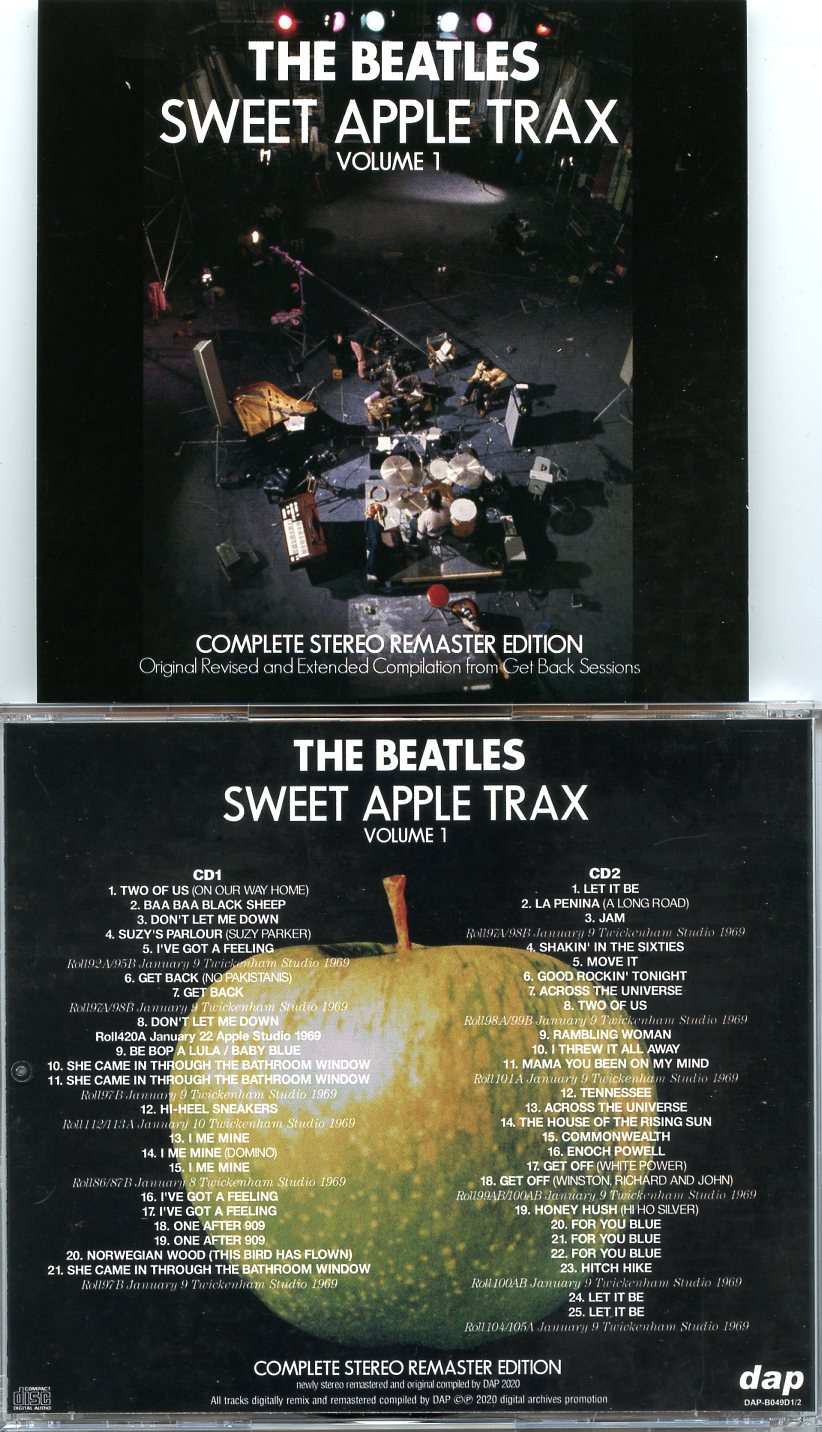 The  Beatles - Sweet Apple Trax  Vol. 1 ( 2 CD SET ) ( Complete Stereo Remaster Edition ) ( DAP )