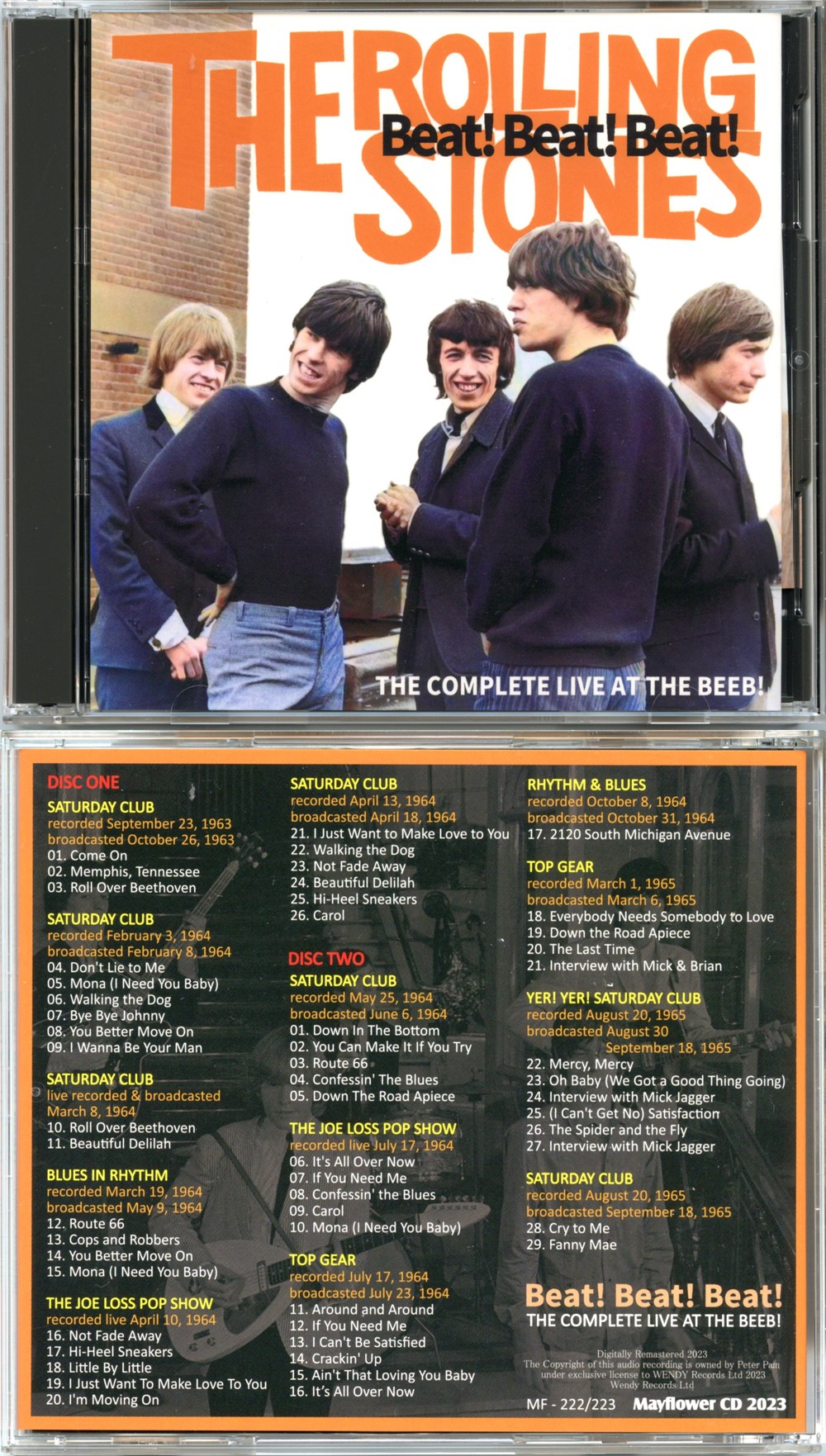 The Rolling Stones - Beat! Beat! Beat! ( 2 CD SET )  ( 2024 MAYFLOWER ) ( The Complete Live At The BEEB, 1963/64/65 )