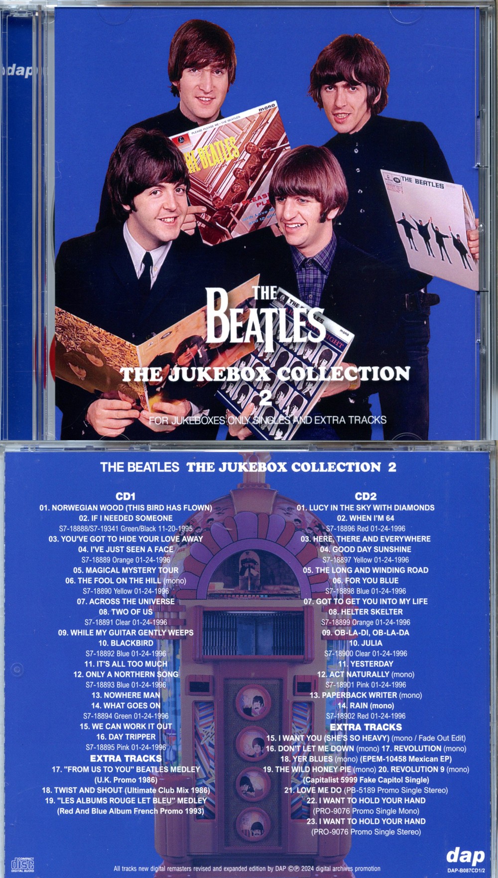 THE BEATLES -  The Jukebox Collection Vol 2 ( 2 CD SET ) ( 2024 DAP ) ( For Jukebox Only Single And Extra Tracks )