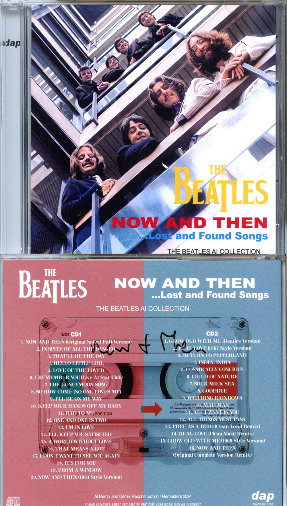 THE BEATLES - Now And Then Lost And Found Songs ( 2 CD SET ) ( 2024 DAP ) ( The Beatles AI Collection )