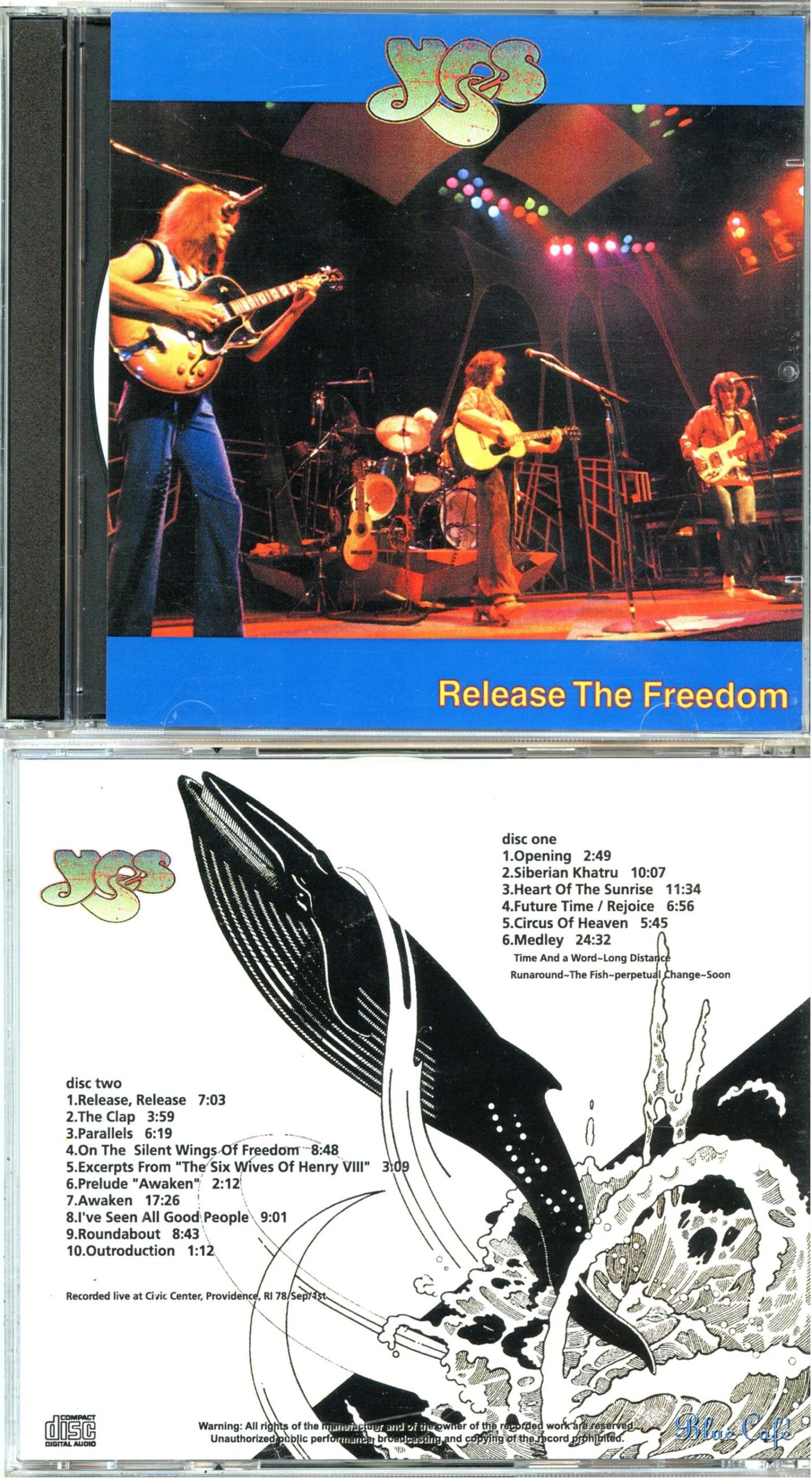 YES - Release The Freedom ( 2 CD SET ) ( Civic Center, Providence, RI, September 1st, 1978 )