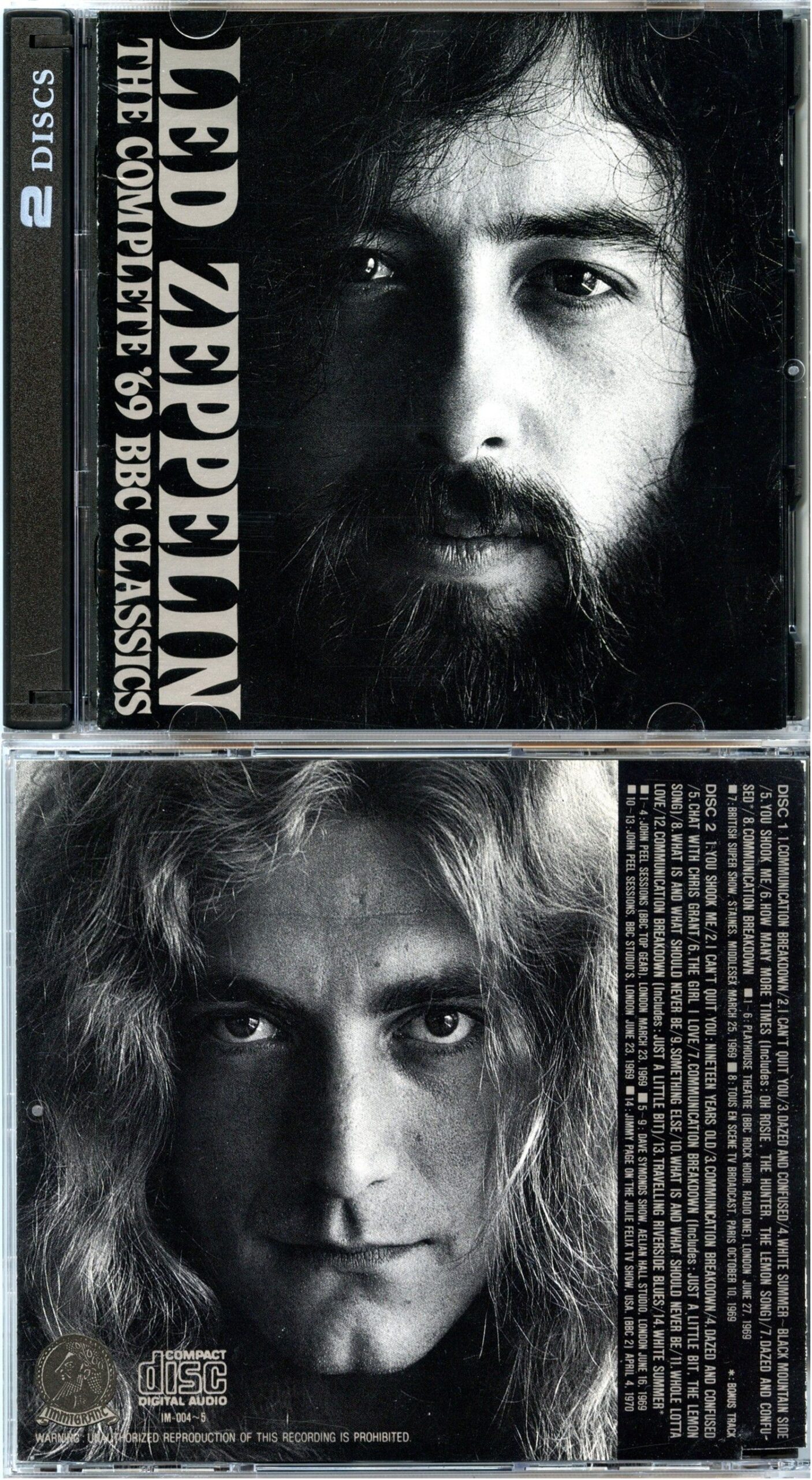 LED ZEPPELIN - The Complete '69 BBC Classics ( 2 CD SET ) ( IMMIGRANT ) ( Complete BBC Material )