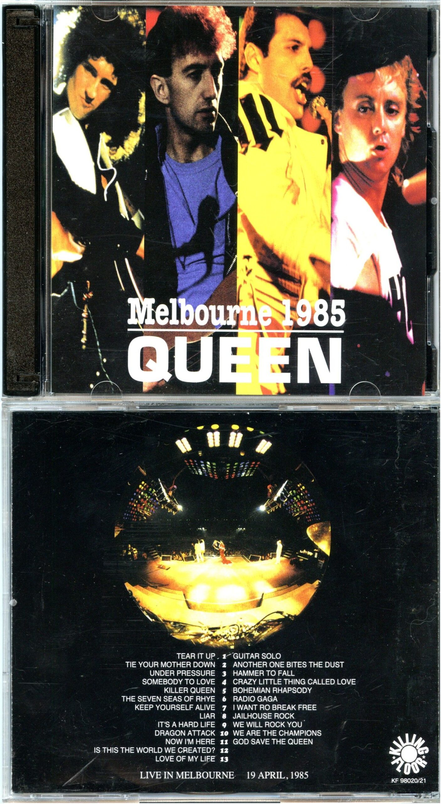 QUEEN - Melbourne 1985 ( 2 CD SET ) ( Killing Floor ) ( Live in Melbourne , Australia, April 19th, 1985 )