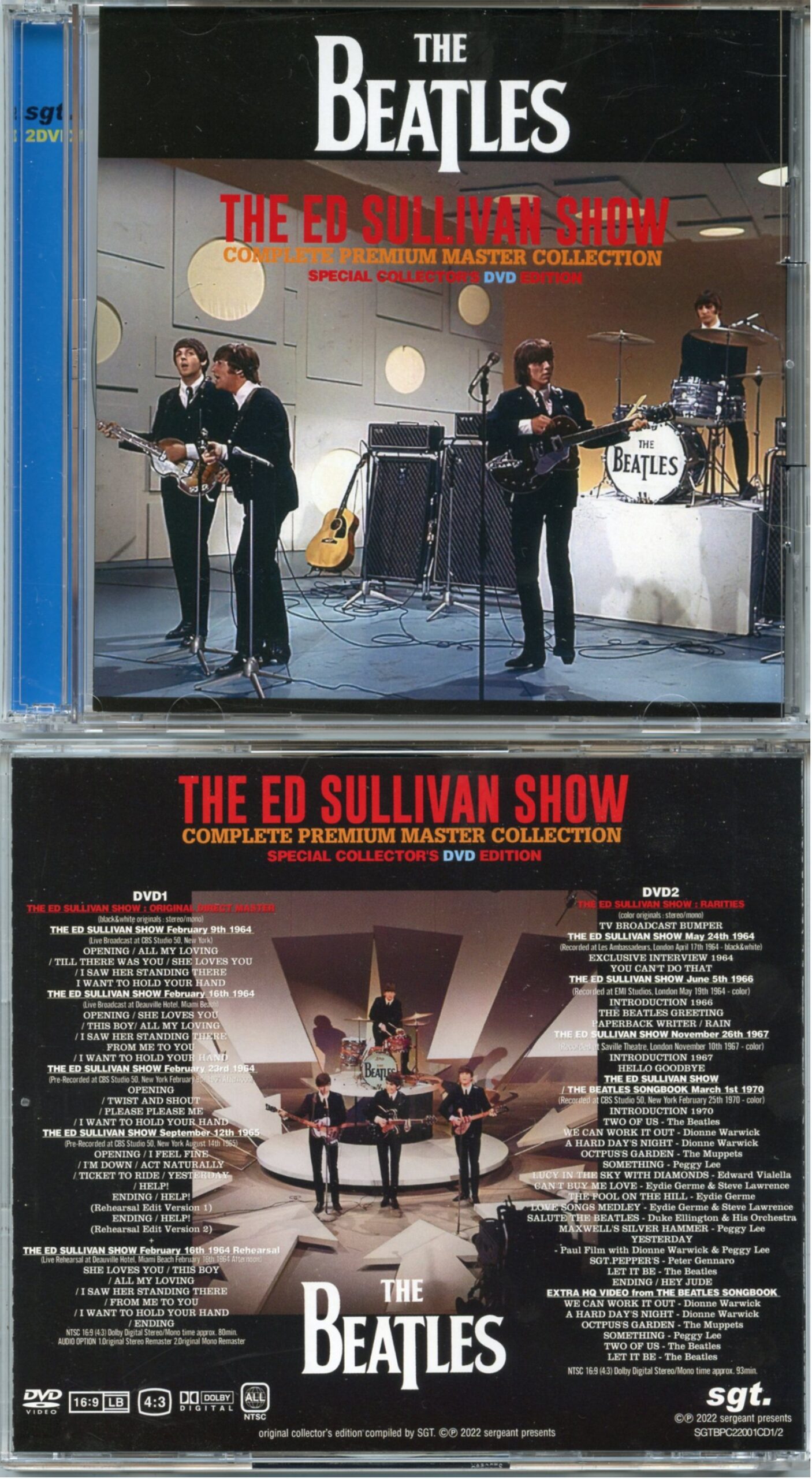 The Beatles - The Ed Sullivan Show Complete Premium Master Collection ( 2 DVD ) ( SGT )