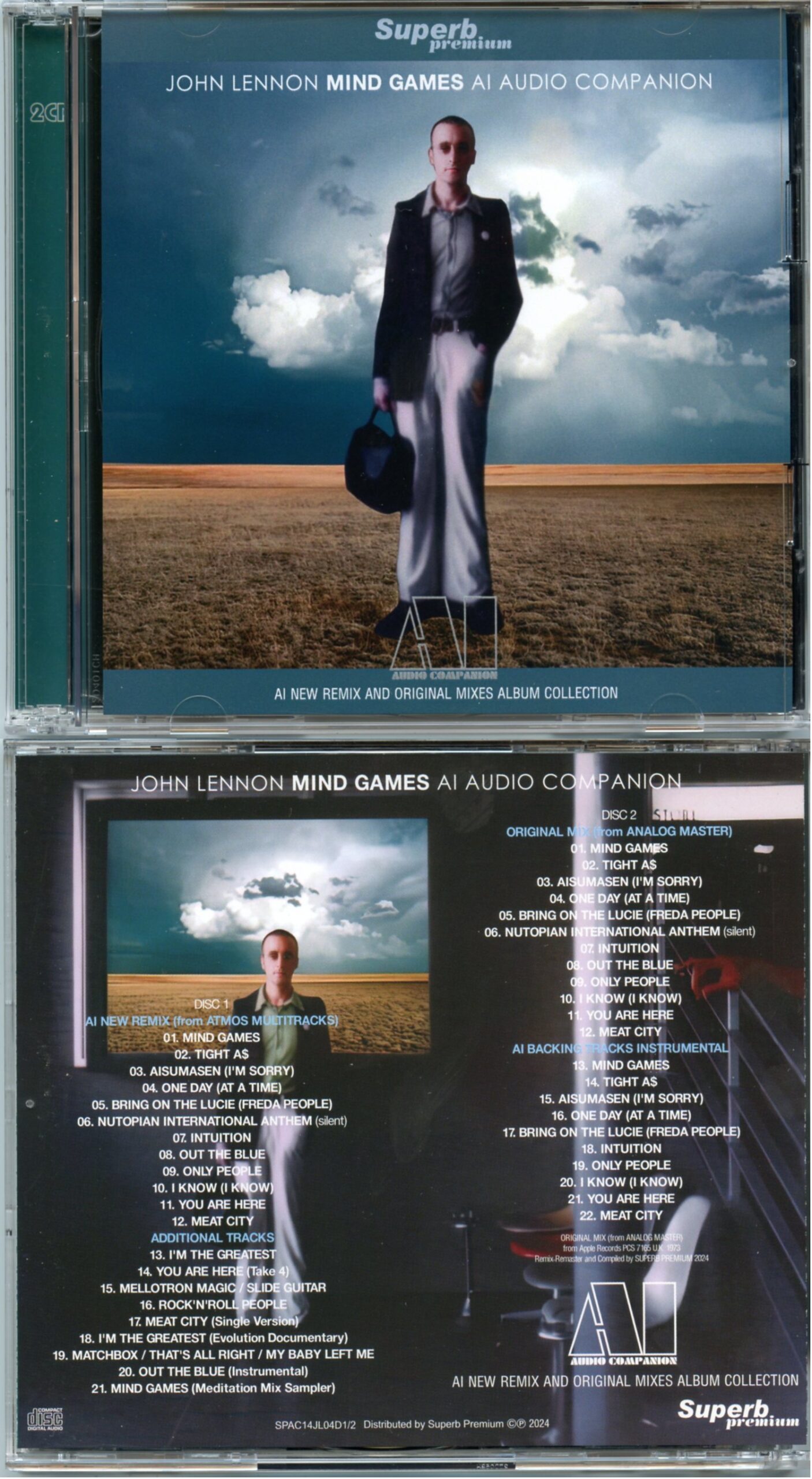 John Lennon - Mind Games  (AI Audio Companion)  (2 cd set) ( 2023 Superb ) ( Original Analog Master + AI Remix Digital Remasters Collection )