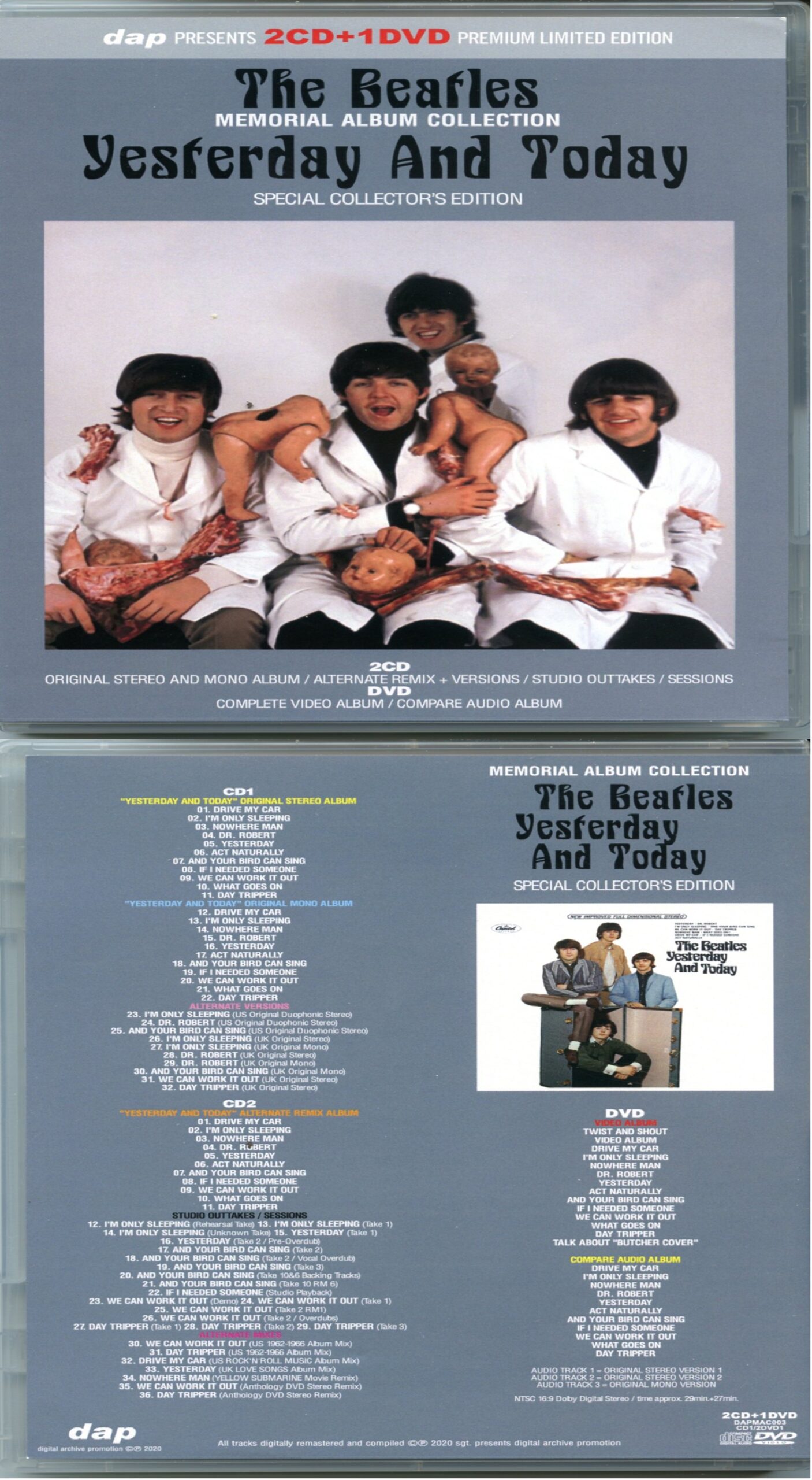 The Beatles  - Yesterday and Today Special Collector´s Edition (2 cd + 1 Dvd)  (Dap)