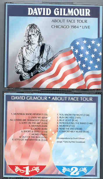 David Gilmour - About Face Live  ( 2 cd set ) ( Live during the 1984 tour )