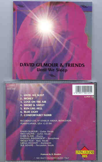 David Gilmour - Until We Sleep ( Living Legend ) ( Stabler Arena , Bethlehem , Pennsylvania , July 12th , 1984 )