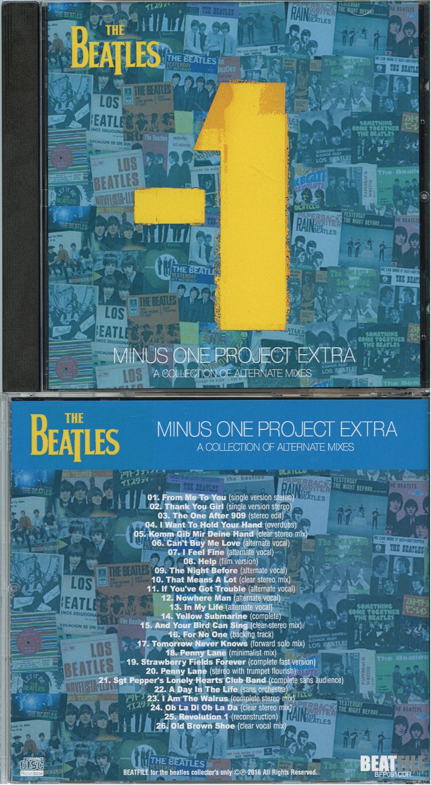 THE BEATLES - -1 Minus One Project Extra ( BEATFILE ) ( A Collection Of Alternate Mixes )
