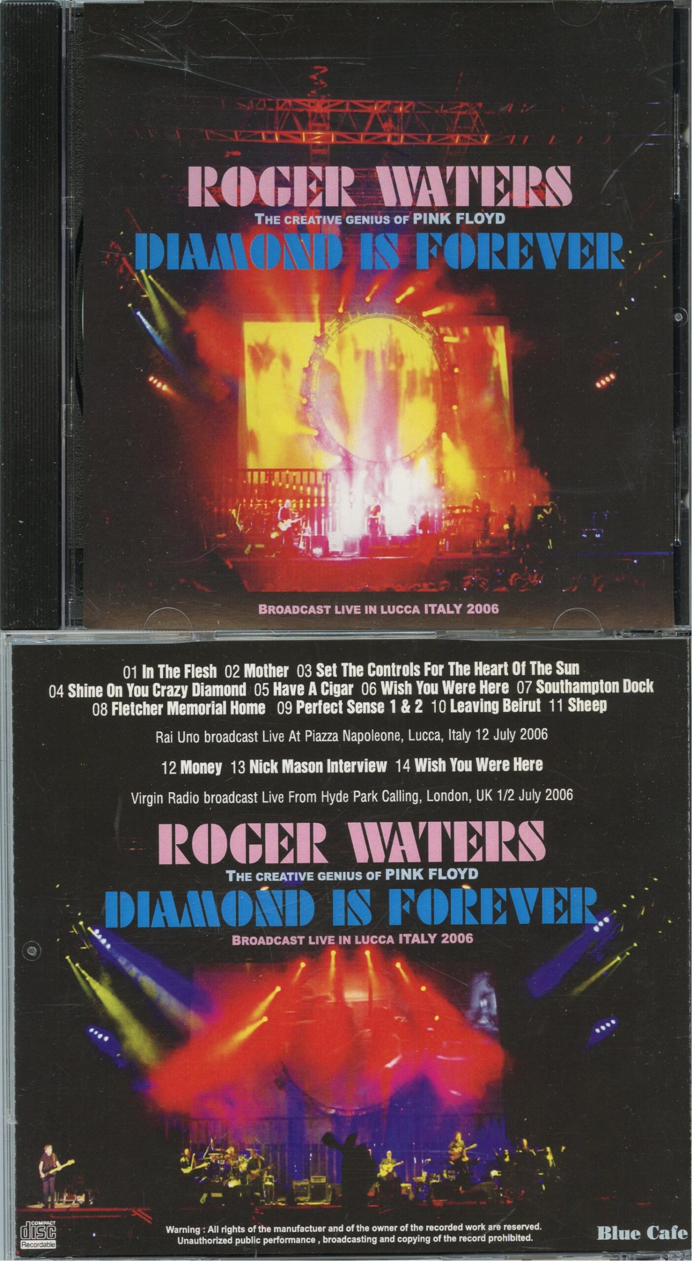 PINK FLOYD Roger Waters - Diamond Is Forever ( Blue Cafe ) ( Broadcast Live in Lucca, Piazza Napoleone, Italy, July 12th, 2006 )