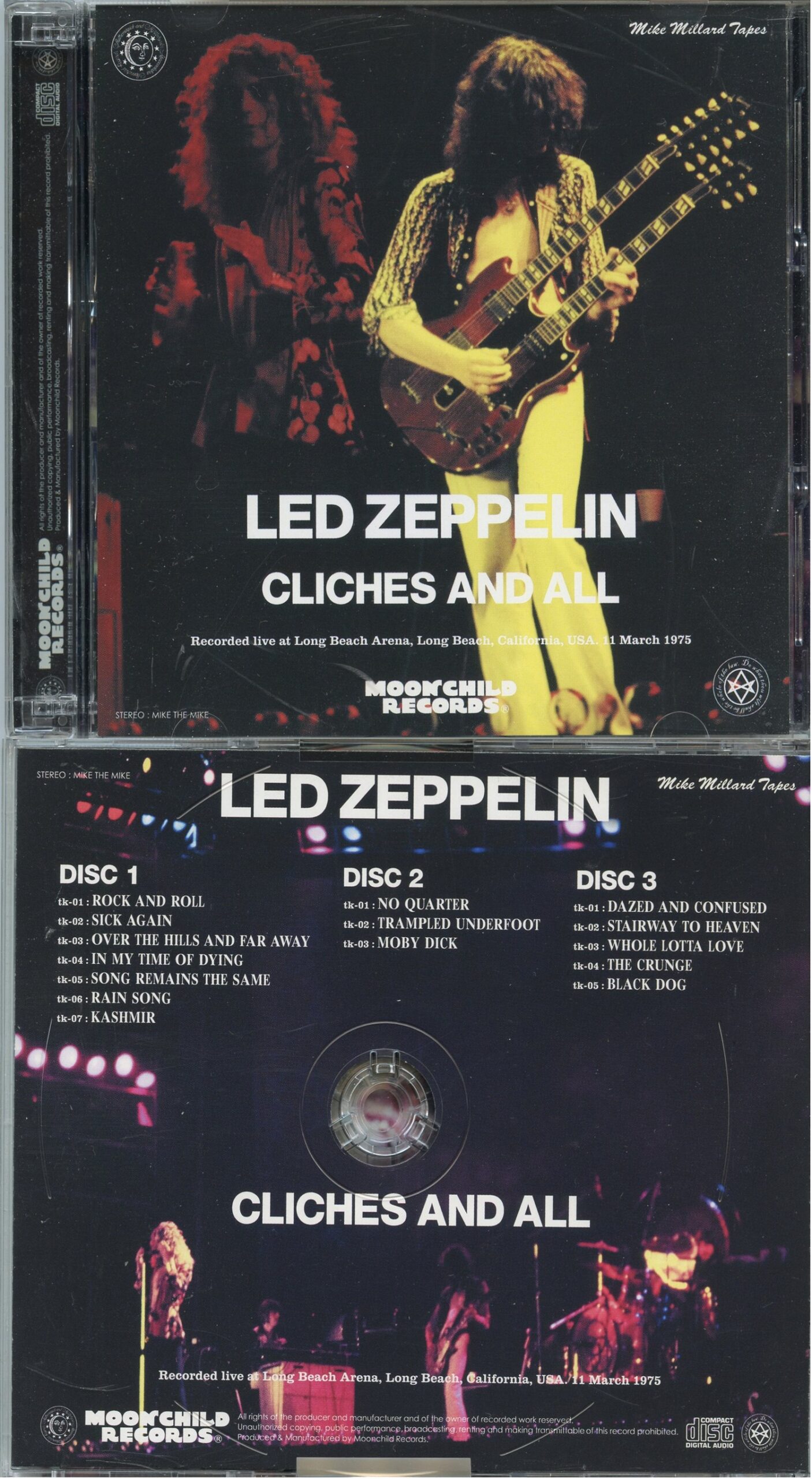 LED ZEPPELIN – Cliches And All ( 3 CD SET )( MOONCHILD ) ( Long Beach Arena, Long Beach, CA, USA, March 11th, 1975 )
