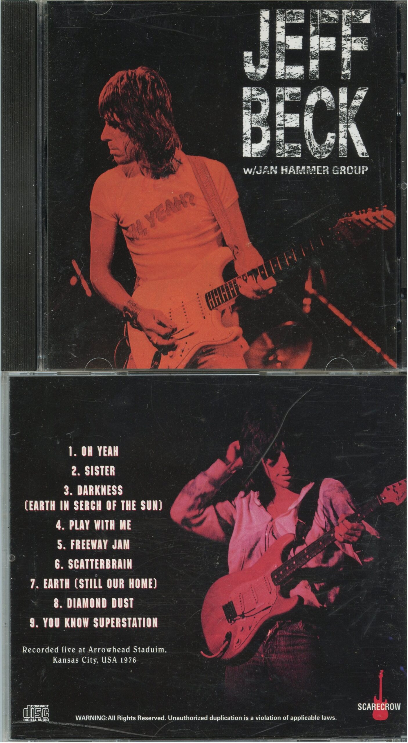 JEFF BECK - More Play With Me ( With The Jan Hammer Group Live at Arrowhead Stadium, Kansas City, USA, July 23rd, 1976 )