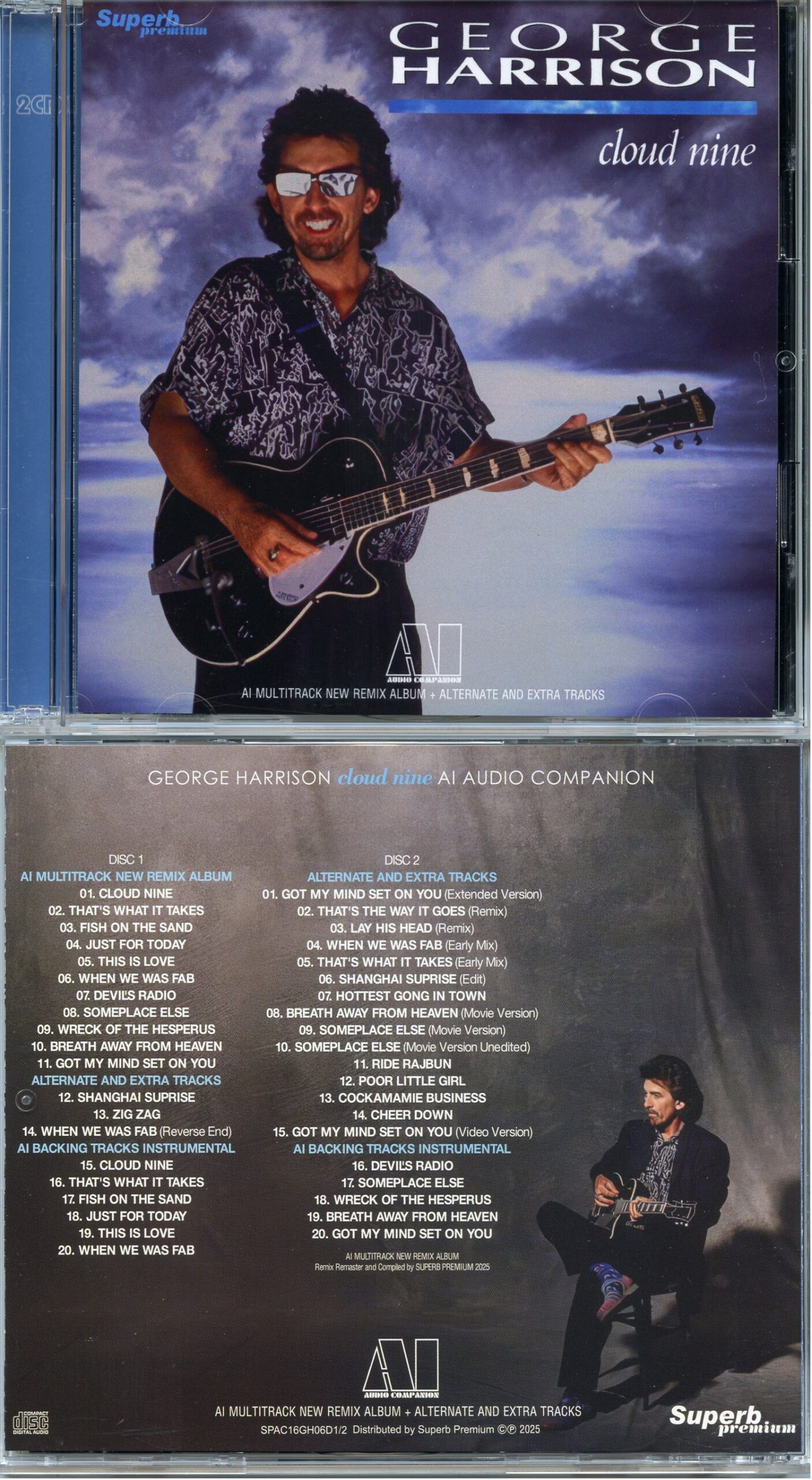 GEORGE HARRISON - Cloud Nine AI Audio Companion ( 2 CD SET ) ( Superb Premium ) ( Original Analog – AI Remix Digital Collection )