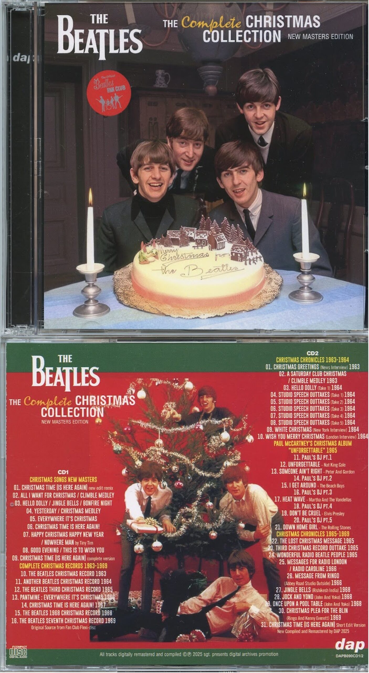 THE BEATLES - The Complete Christmas Collection New Masters Edition ( 2 CD SET ) ( 2025 DAP )