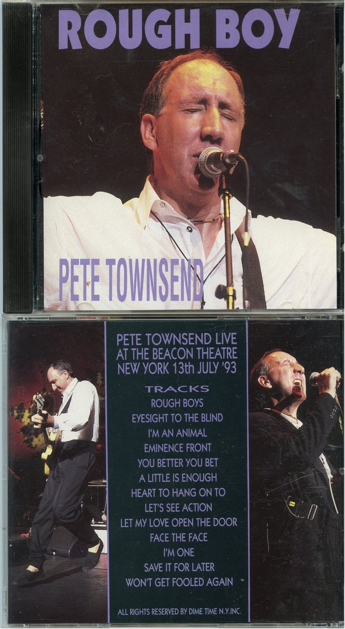 The Who Pete Townsend - Rough Boy ( Beacon Theatre, New York, July 13th, 1993 )