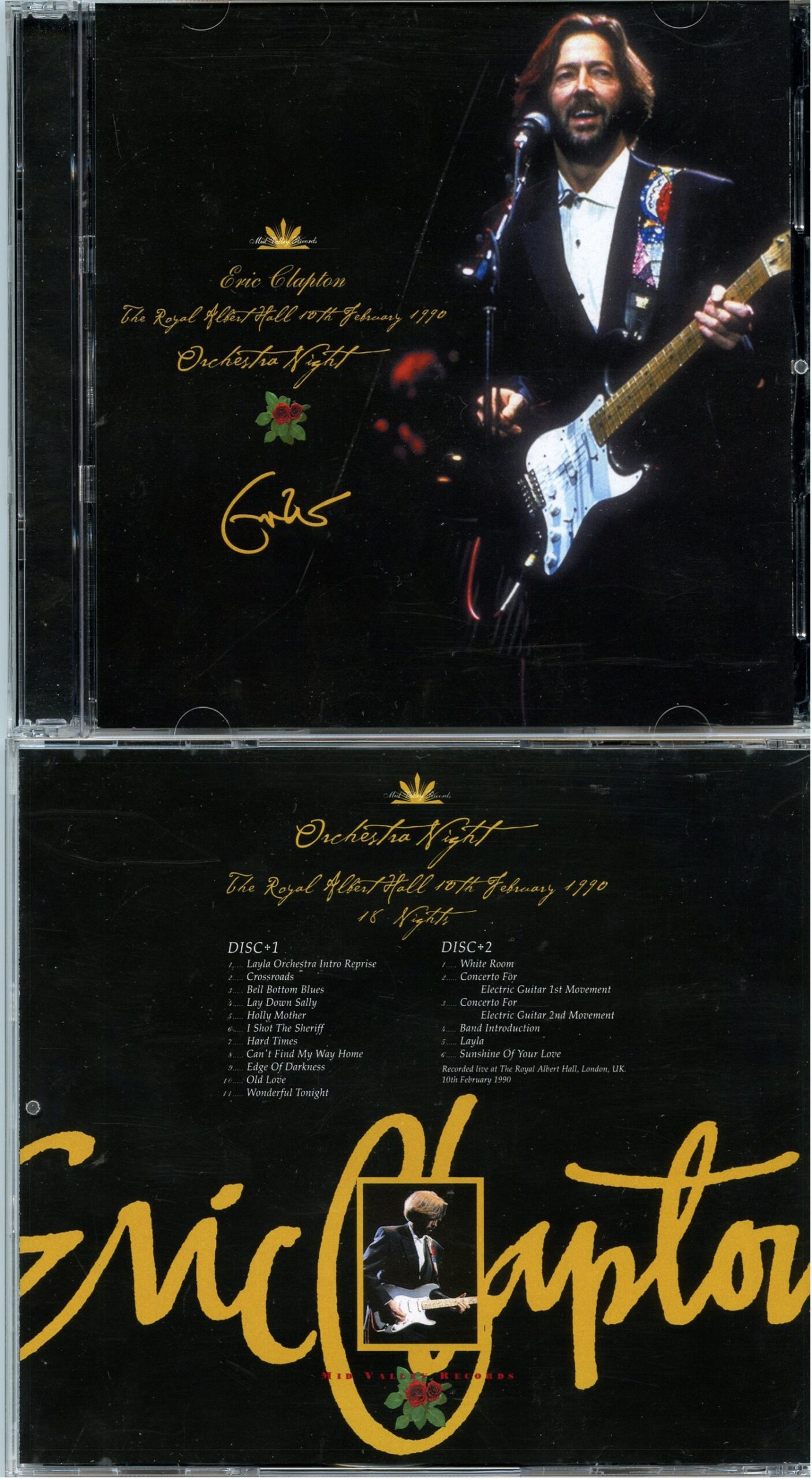 Eric Clapton - Orchestra Night ( 2 CD ) ( Mid Valley ) ( Royal Albert Hall, London, UK, February 10th, 1990 )