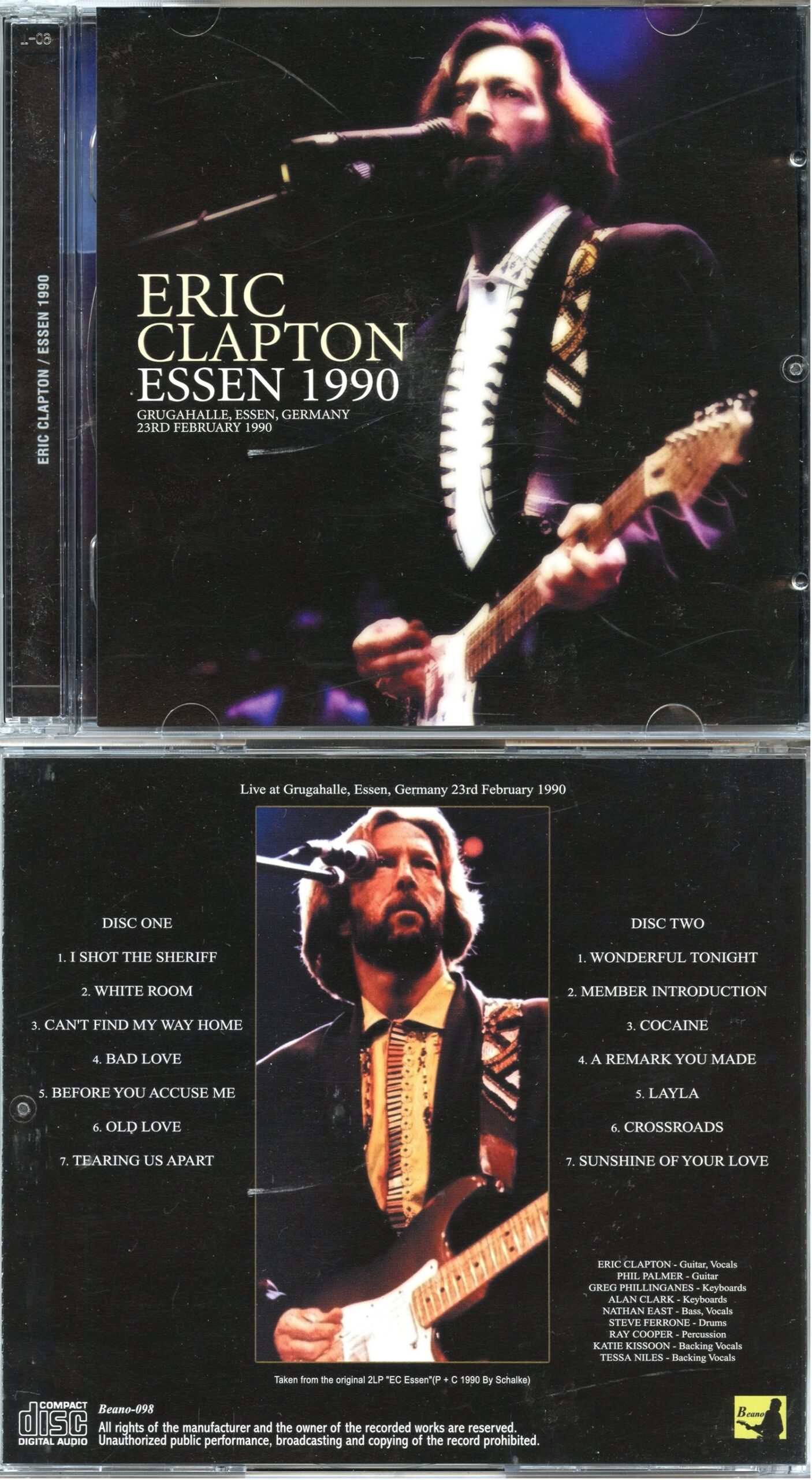 Eric Clapton - Essen 1990 ( 2 CD ) ( Live at Grugahalle, Essen, Germany, February 23rd, 1990 )