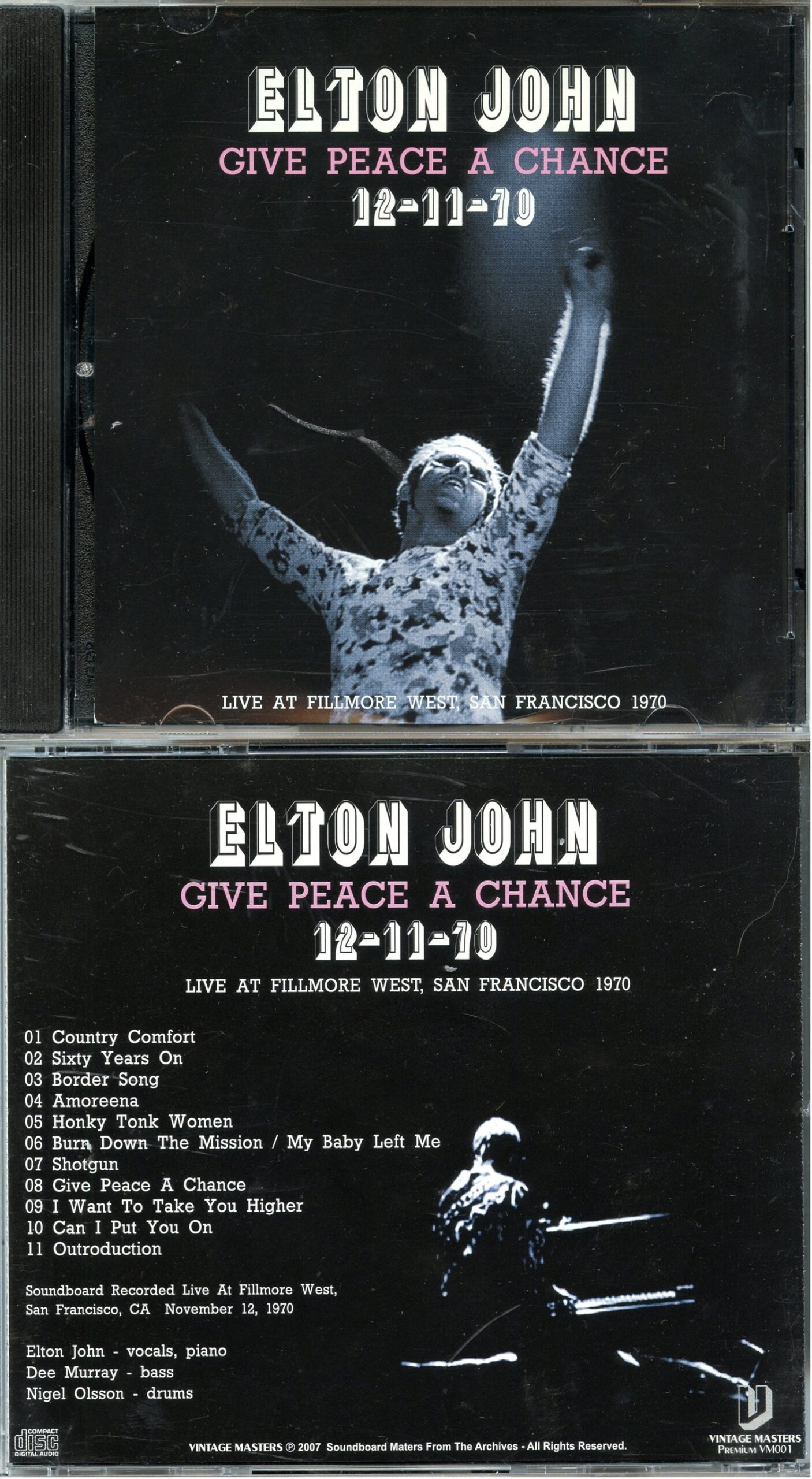 Elton John - Give Peace A Chance ( Live At Fillmore West, San Francisco, USA,  November 12th, 1970 )