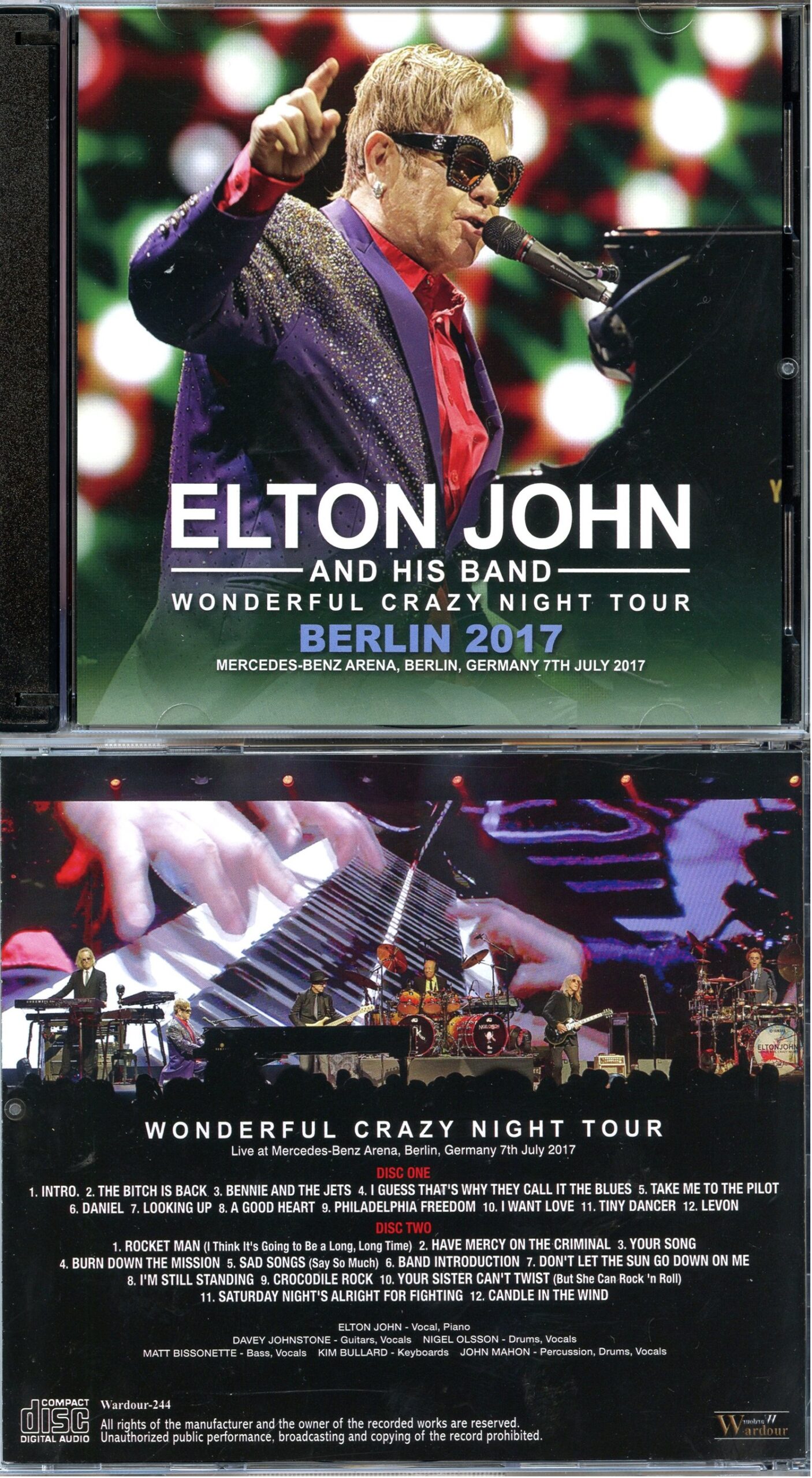 Elton John - Wonderful Crazy Night Tour Berlin 2017 ( 2 CD ) ( Wardour ) ( Mercedes Benz Arena, Berlin, Germany, July 7th, 2017 )