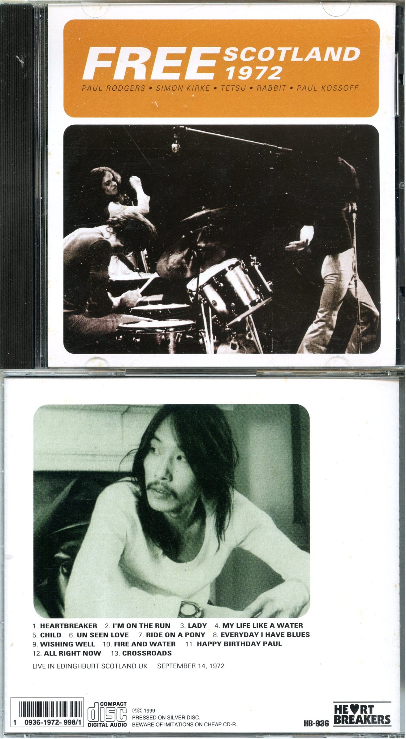 FREE - Scotland 1972 ( Heart Breakers )( Live in Edinburgh, Scotland, September 14th, 1972 )
